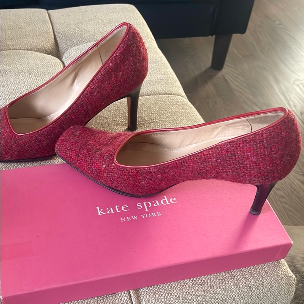 Kate Spade pink/red fabric Heels Elegant Pumps